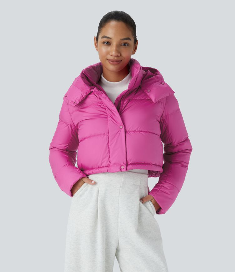 wasserabweisende abnehmbare kapuze lange Ärmel unsichtbare taschen lässige steppjacke