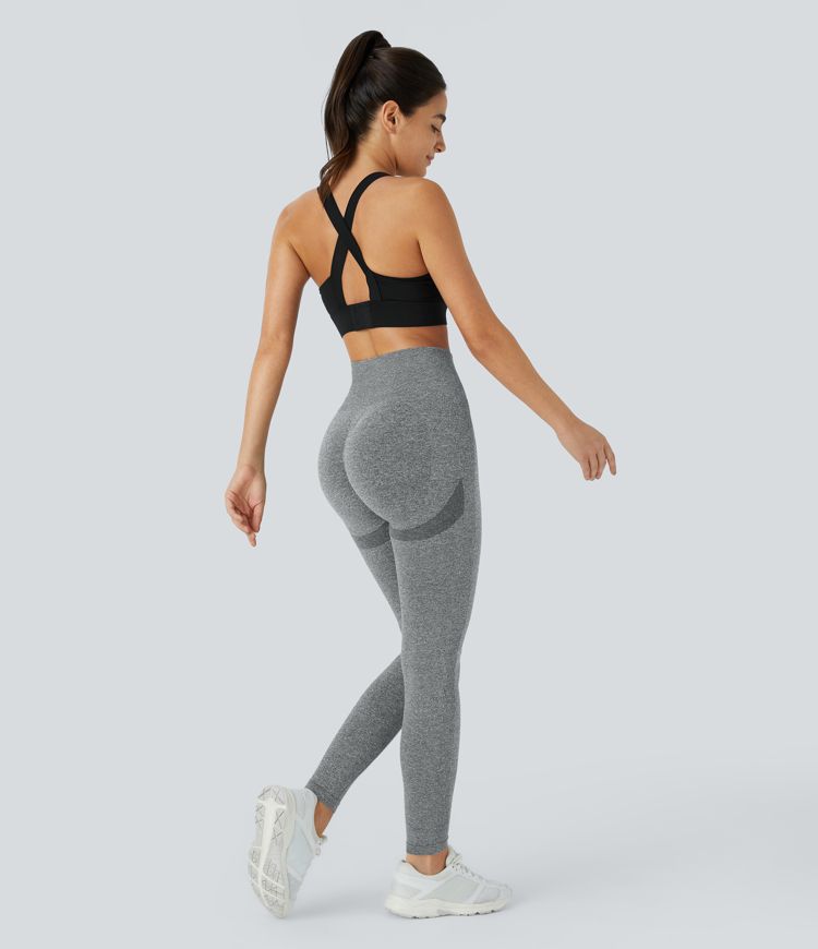 oneform seamless flow leggings mit hohem bund und gerafftem po