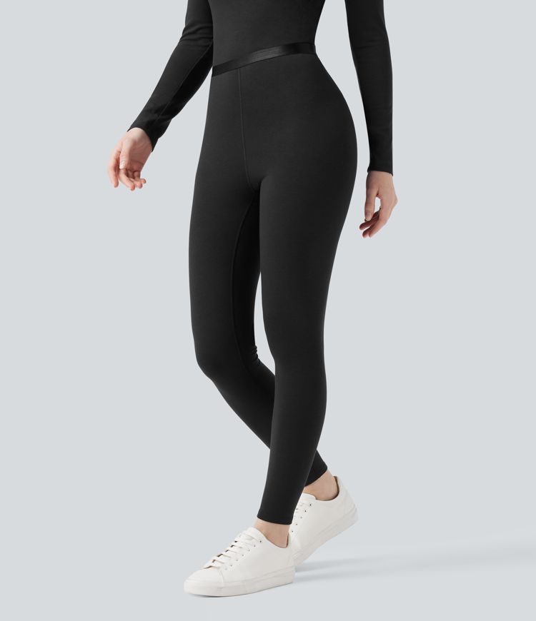halara heatcore mid rise 78 casual warming leggings