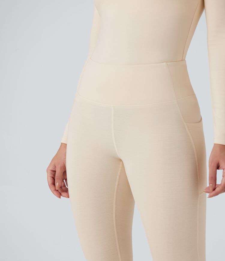 halara heatcore leggings mit hohem bund wärmend und lässig mit taschen