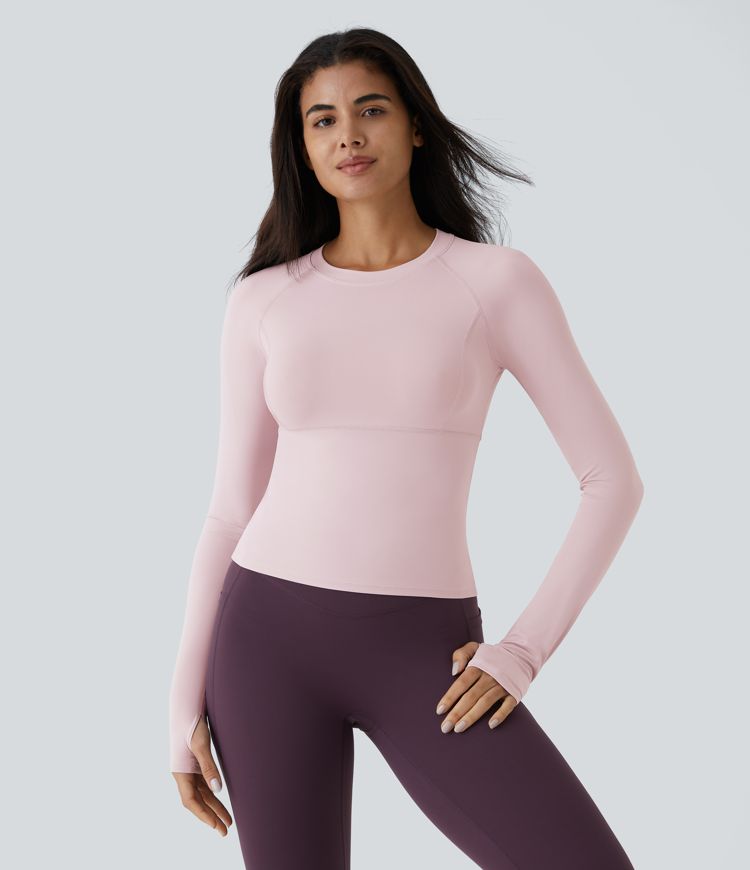 yoga-sporttop mit daumenloch