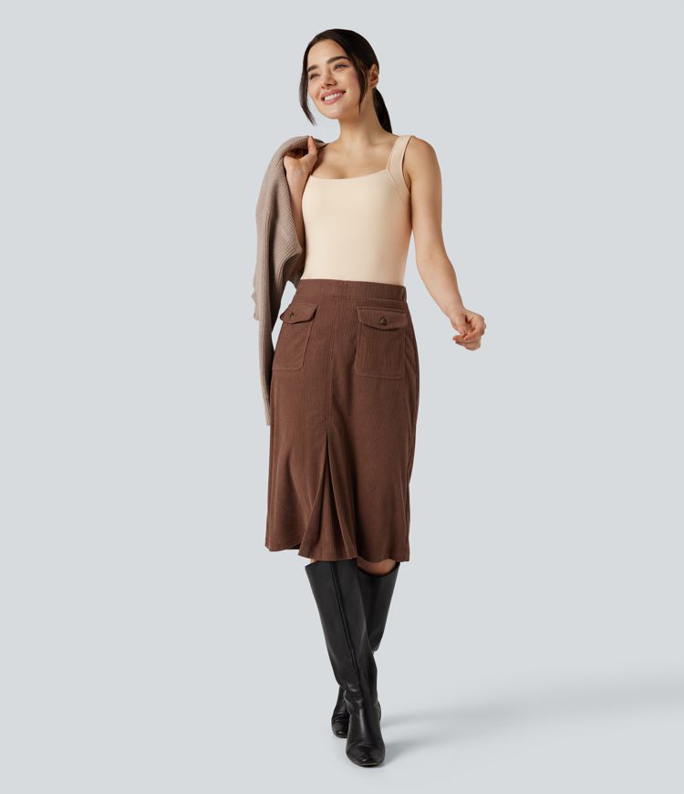 lässiges wärmendes tanktop mit quadratischem ausschnitt