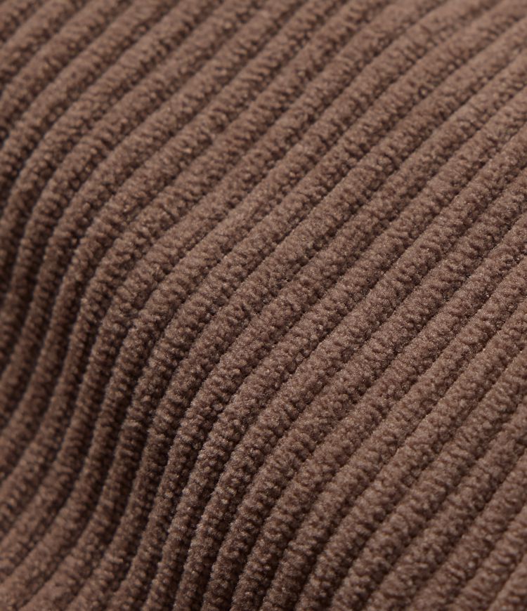 lässige cord-steppjacke mit stehkragen und taschen