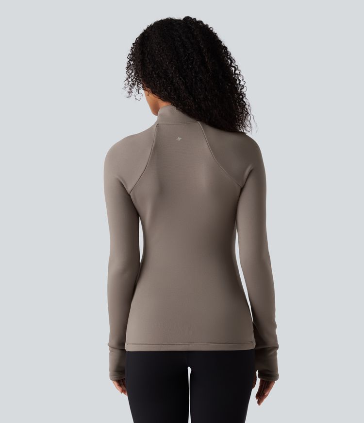 3-in-1 fleecejacke mit hohem kragen langen Ärmeln und daumenlöchern steppweste mit taschen